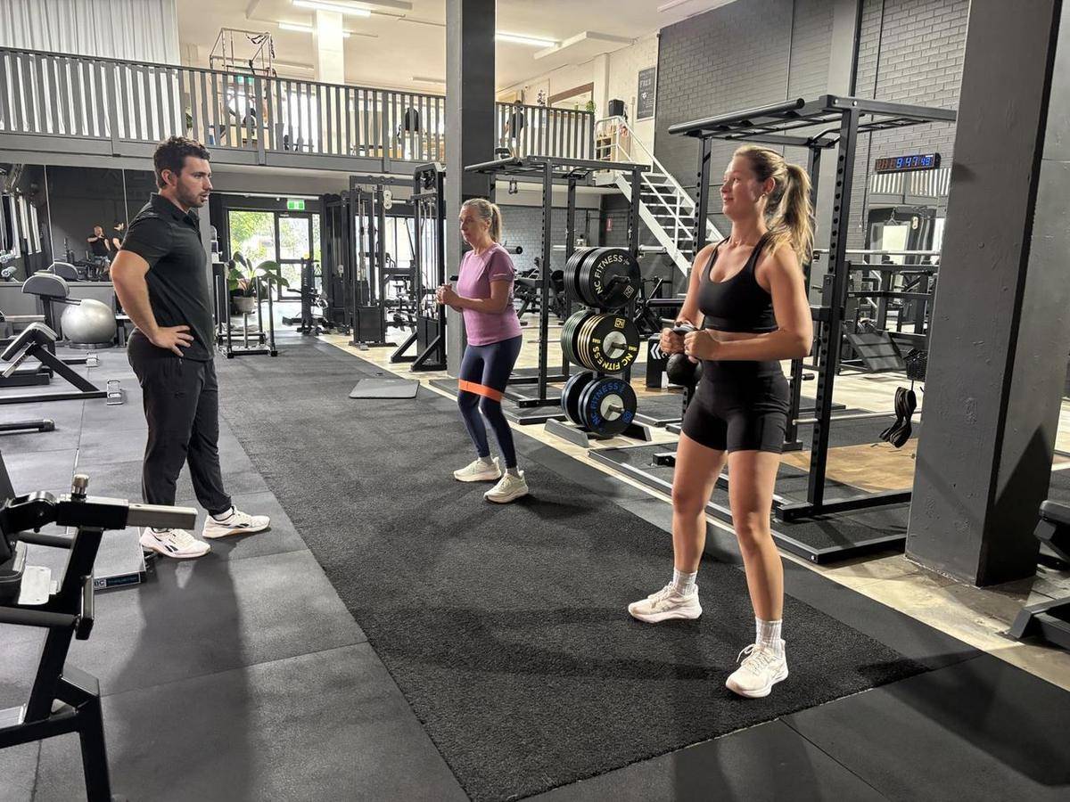 The training floor at Evexia Wellbeing, Brookvale, during a semi-private session